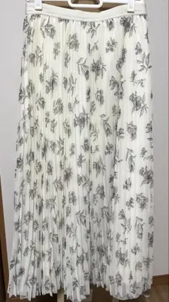 Honeys 花柄 チュール プリーツ スカート