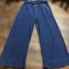 ChampionチャンピオンジョガージャージスウェットワイドパンツブルーLサイズ