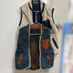 フリース　ベスト　兄弟お揃い　リバーシブル