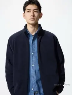 男女兼用 UNIQLO ユニクロ フリース フルジップジャケット ネイビー L