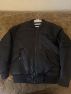 ユニクロ ジルサンダーコラボプラスJハイブリッドダウンMA-1黒S