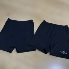 美品　黒パン　140 2枚セット　インナーポケット