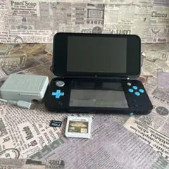 New Nintendo 2DS LL 本体 ブラック×ターコイズ おまけつき - メルカリ