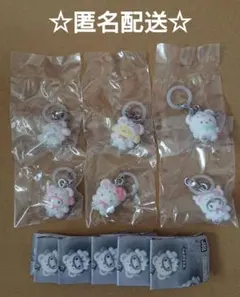 匿名配送 サンリオ ふわふわスノー めじるしアクセサリー 全6種コンプリート