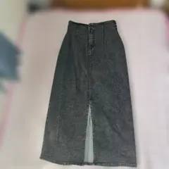 tip topダークグレー タイトスカート スリット入りのサムネイル