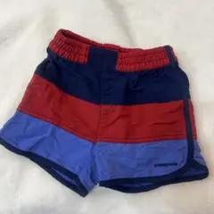 patagonia 水着 4T 赤・青・紫ストライプ