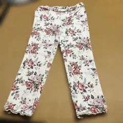 アクシーズファム axesfemme 花柄カジュアルパンツ レース付き7分丈 Mのサムネイル