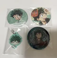 ヒロアカ 緑谷出久 デク 缶バッジ アクリルチャーム アクスタ