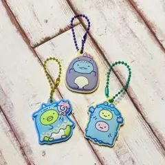 とかげ　ぺんぎん？　たぴおか3点セット　すみっこぐらし　ラバマスグミ　おばけ4