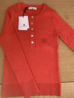 新品　OLD ENGLAND オレンジ色 長袖ニット 36のサムネイル
