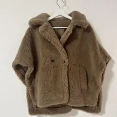 値下げ‼️新品‼️ボアジャケット ダブルボタン フード付き ブラウン