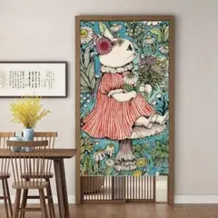 キャラクター　タペストリー　暖簾　のれん　ヒグチユウコ　ねこ