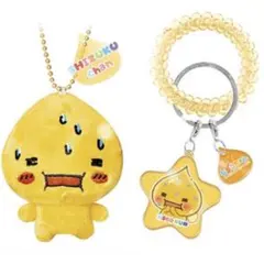 しずくちゃん ぬいぐるみ スプリングゴム キーホルダー アセオ君 セット