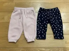 GAP ピンク ネイビー ハート柄 パンツセット