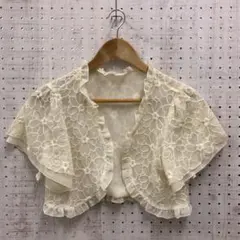 Rirandture 古着 オケージョン 花柄レース ショート丈ボレロ 羽織りのサムネイル