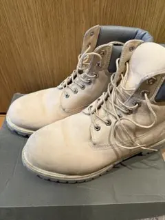 ベージュ レザー ハイカットブーツ　Timberland