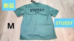 新品　STUSSY 半袖ワークシャツ ミリタリーグリーン Mのサムネイル
