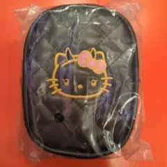 【タイトー限定】ハローキティ Myハローキティキルト刺繍ポーチ ブラック
