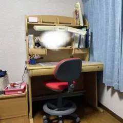 KOIZUMI 学習机・椅子セット 赤・グレー