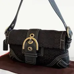 Coach コーチ Soho Signature Hobo Bag 3628 黒