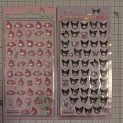 【正規品】ボンボンドロップシールミニ マイメロディ　クロミ　２枚セット