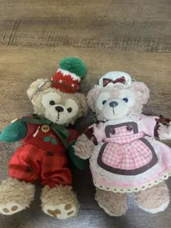 ダッフィー シェリーメイ ぬいぐるみバッジ クリスマス 2013 ぬいば