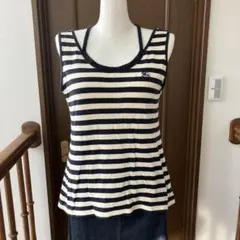 Burberry ストライプ コットンタンクトップ