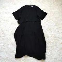 美品 エンフォルド リネンライク アシンメトリー ロングワンピース