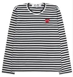 PLAY COMMEdesGARCONS ロンT 白黒ボーダー - メルカリ