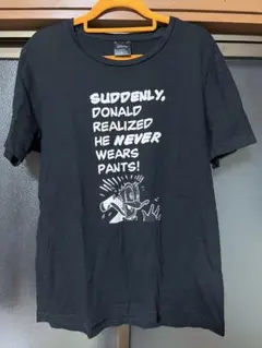 ドナルドダック Tシャツ M ブラック