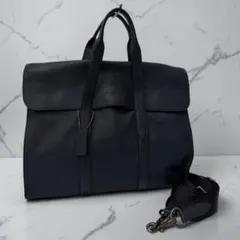 COACH コーチ 2way ビジネスバッグ メトロポリタン ポートフォリオ 紺
