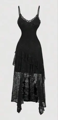 SHEIN MOD アシンメトリックキャミワンピース