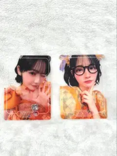 鎮西寿々歌 ツアートレカ メガネ、songs衣装 2枚