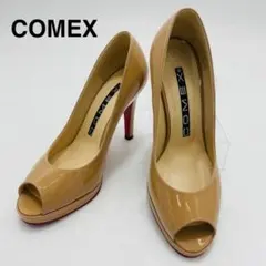 COMEX　コメックス　パンプス　ハイヒール　オープントゥ　23cm　ベージュのサムネイル
