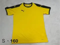 PUMA イエロー サッカーシャツ Sサイズ　１６０cm プーマ