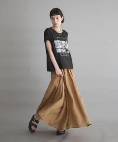 GARAGE OF GOOD CLOTHING リネンギャザーボリュームスカートのサムネイル