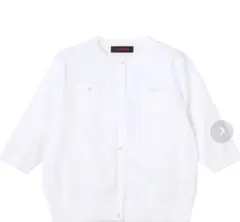 CABaN ファインポリエステル ハーフスリーブポケットカーディガン