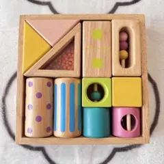 【エドインター】音いっぱいつみき 森のあそび道具 知育玩具 木製 1歳 箱なし