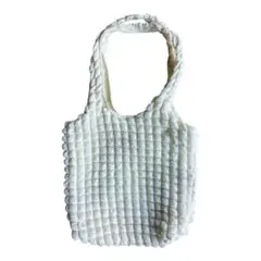 LOWRYS FARM エコバッグ トートバッグ ホワイト キルティング 未使用