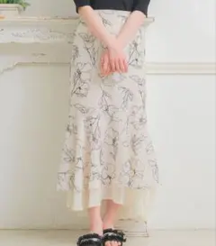 ems excite フラワーマーメイドスカート