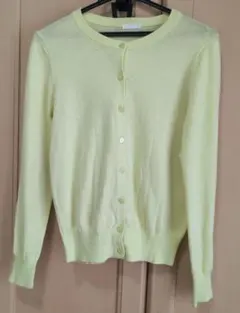 [GU]カーディガンM　黄緑