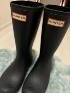 HUNTER ロングブーツ 黒 UK4 靴　レディース新品未使用のサムネイル
