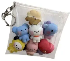 未使用　BT21 バスボール　minini コンプリート　キーホルダーケース付き