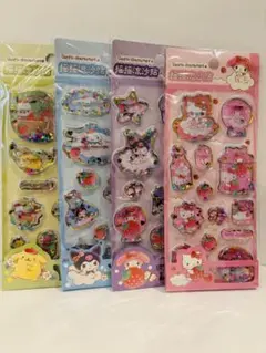 サンリオ　ウォーターシール　水入りシール　キティ　クロミ　シナモン　プリン