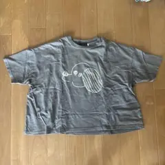 nunuforme ドッグプリントTシャツ
