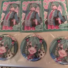 プロセカ 初音ミク ホログラム缶バッジ カード メロパレ