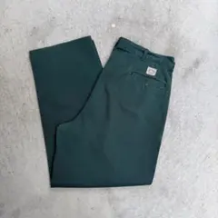 90s USA製 初期タグ ラルフローレン ポロチノ 2タック グリーン