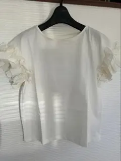 Tシャツ 袖フリル　かわいいのサムネイル