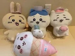 ちいかわ　ぬいぐるみ　アイス　ハチワレ　うさぎ　上位賞　一番くじ