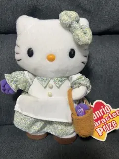 ハローキティ レトロ ぬいぐるみ 花柄ドレス EIKOH